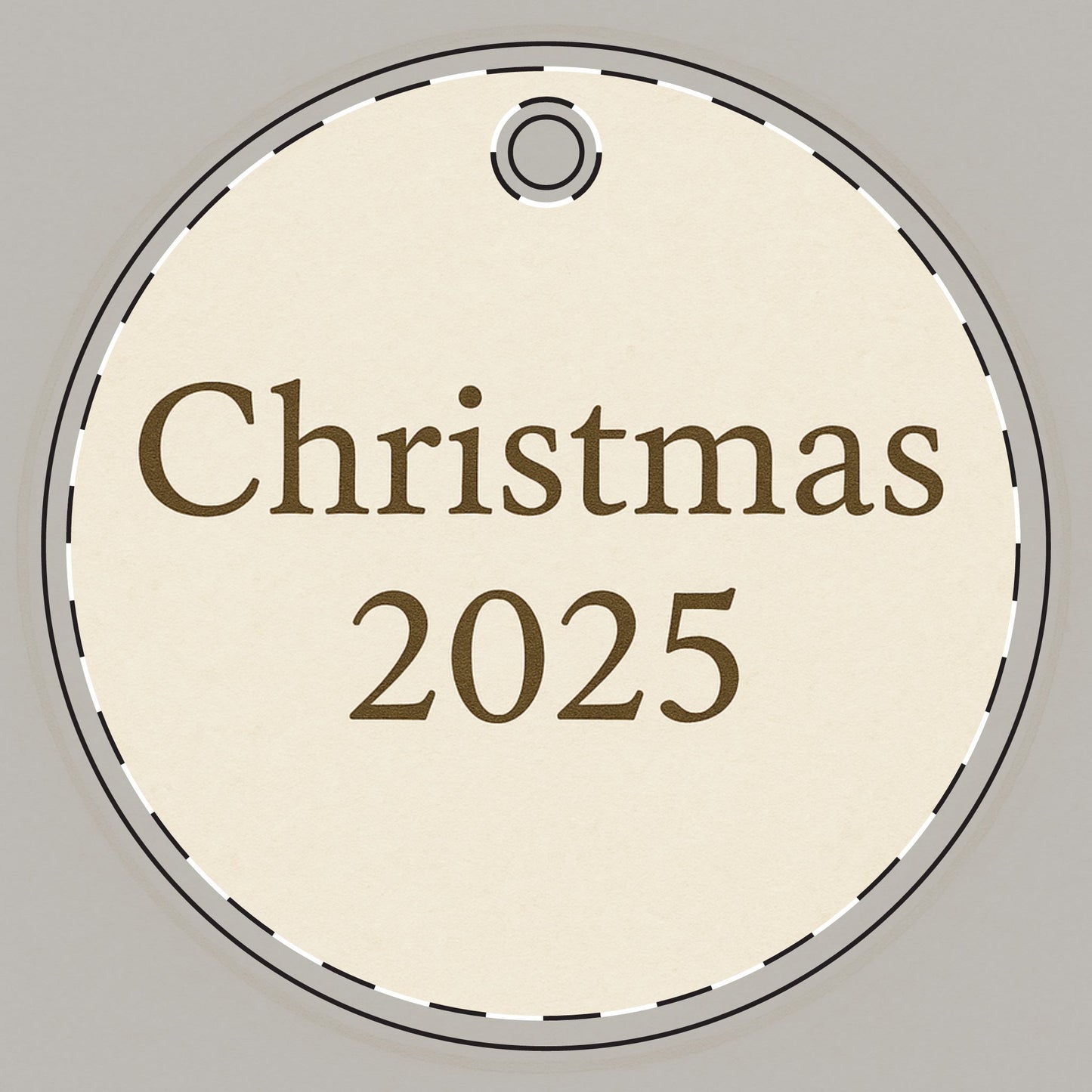 Christmas Ornament - Thoughtful and Fun Double-Sided Ceramic