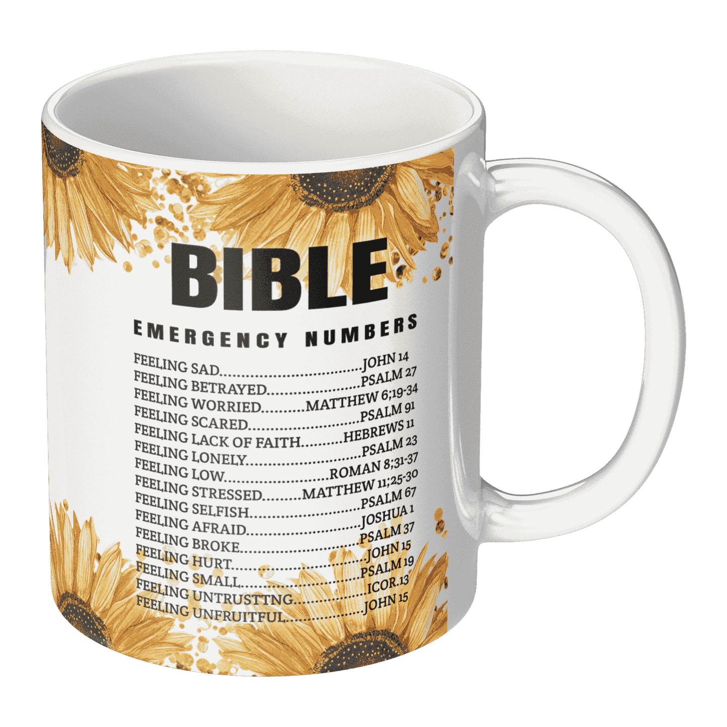 Bible Emergency Numbers - 11oz Coffee Mug