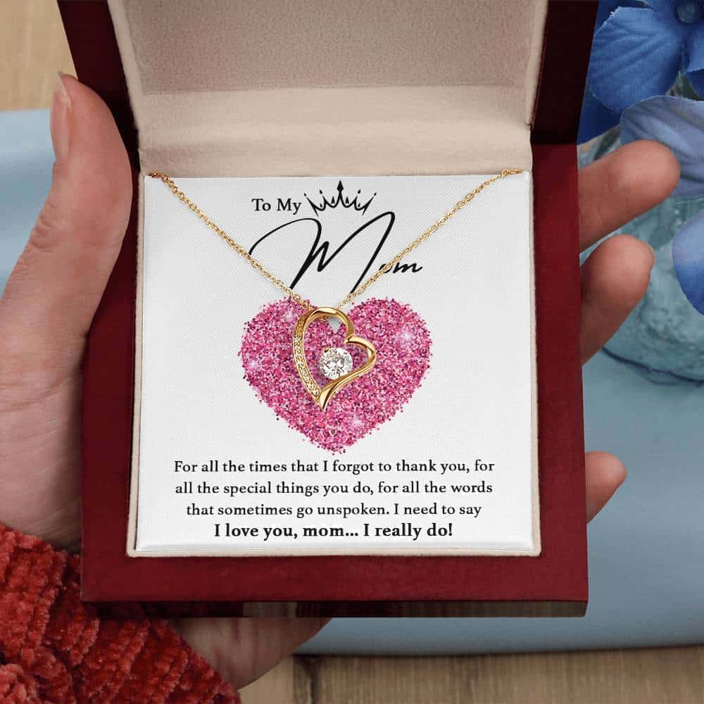 Mothers Day | To my Mom! | Heart Pendant