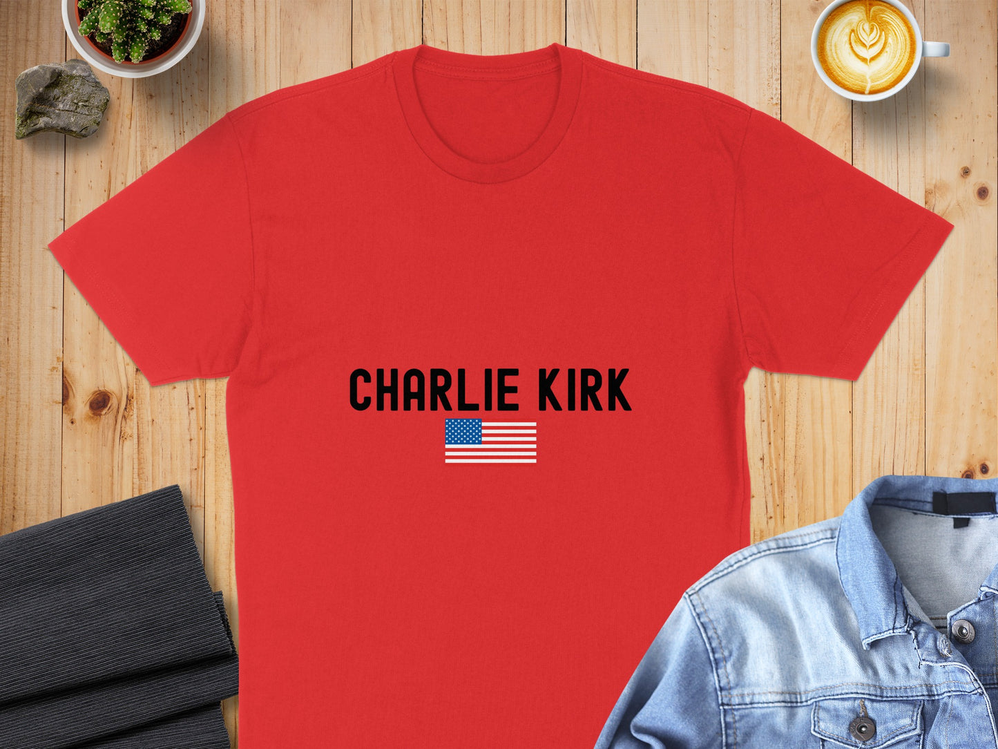 CHARLIE KIRK American Flag Graphic Tee product