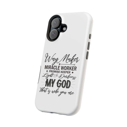 Promise Keeper, Way Maker | Magnetic Tough Cases | Motivational Bible 