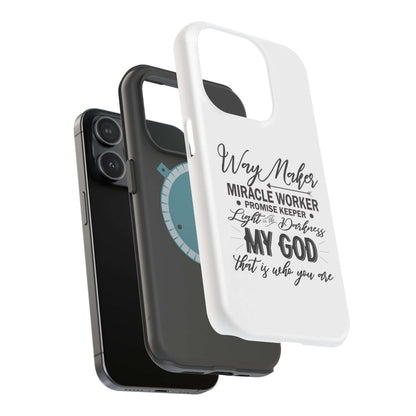 Promise Keeper, Way Maker | Magnetic Tough Cases | Motivational Bible 