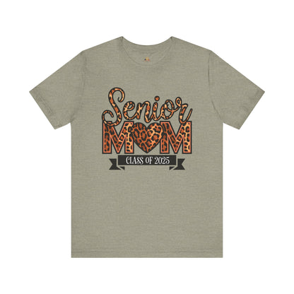 Leopard Print Senior Mom Tee - Class of 2025