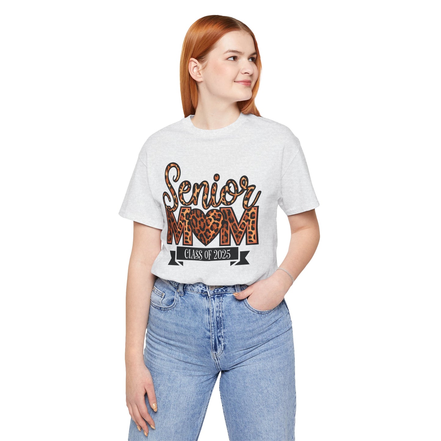 Leopard Print Senior Mom Tee - Class of 2025