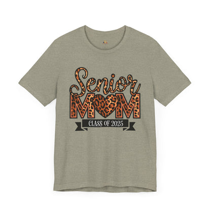 Leopard Print Senior Mom Tee - Class of 2025