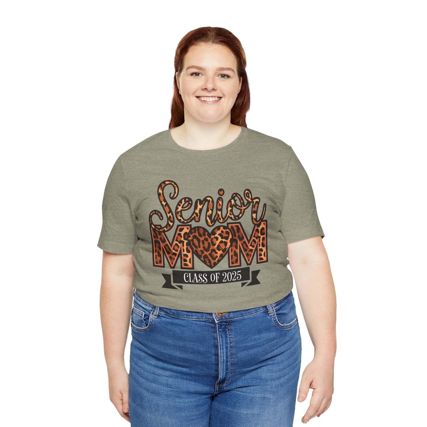 Leopard Print Senior Mom Tee - Class of 2025