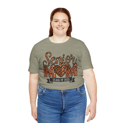 Leopard Print Senior Mom Tee - Class of 2025