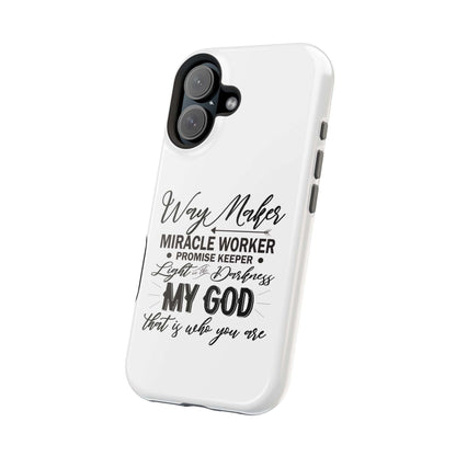 Promise Keeper, Way Maker | Magnetic Tough Cases | Motivational Bible 