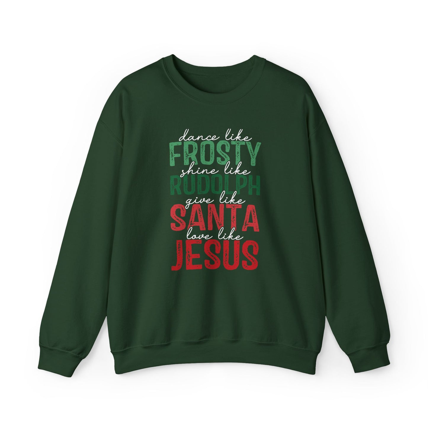 Dance like Frosty | Love like Jesus | Seasonal Sweatshirt: Unisex, Heavy blend