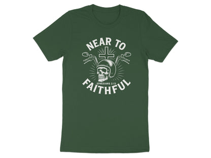 Near to Faithful Graphic Tee for Motorcycle Lovers product type