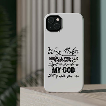 Promise Keeper, Way Maker | Magnetic Tough Cases | Motivational Bible 