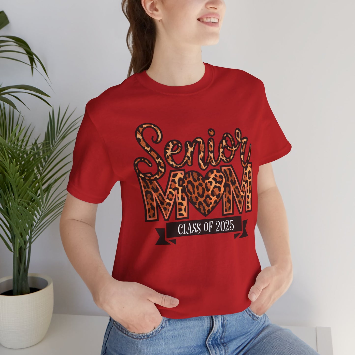 Leopard Print Senior Mom Tee - Class of 2025