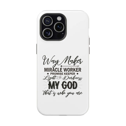 Promise Keeper, Way Maker | Magnetic Tough Cases | Motivational Bible 