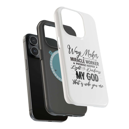 Promise Keeper, Way Maker | Magnetic Tough Cases | Motivational Bible 