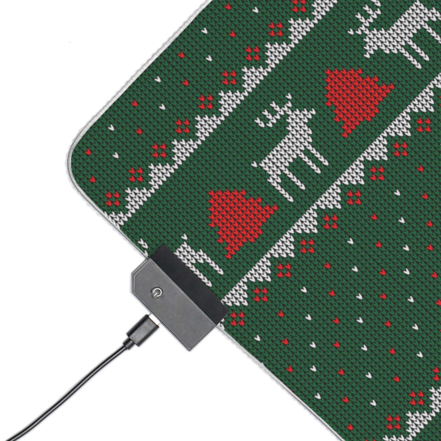 LED Gaming Mouse Pad (Christmas Sweater Print)