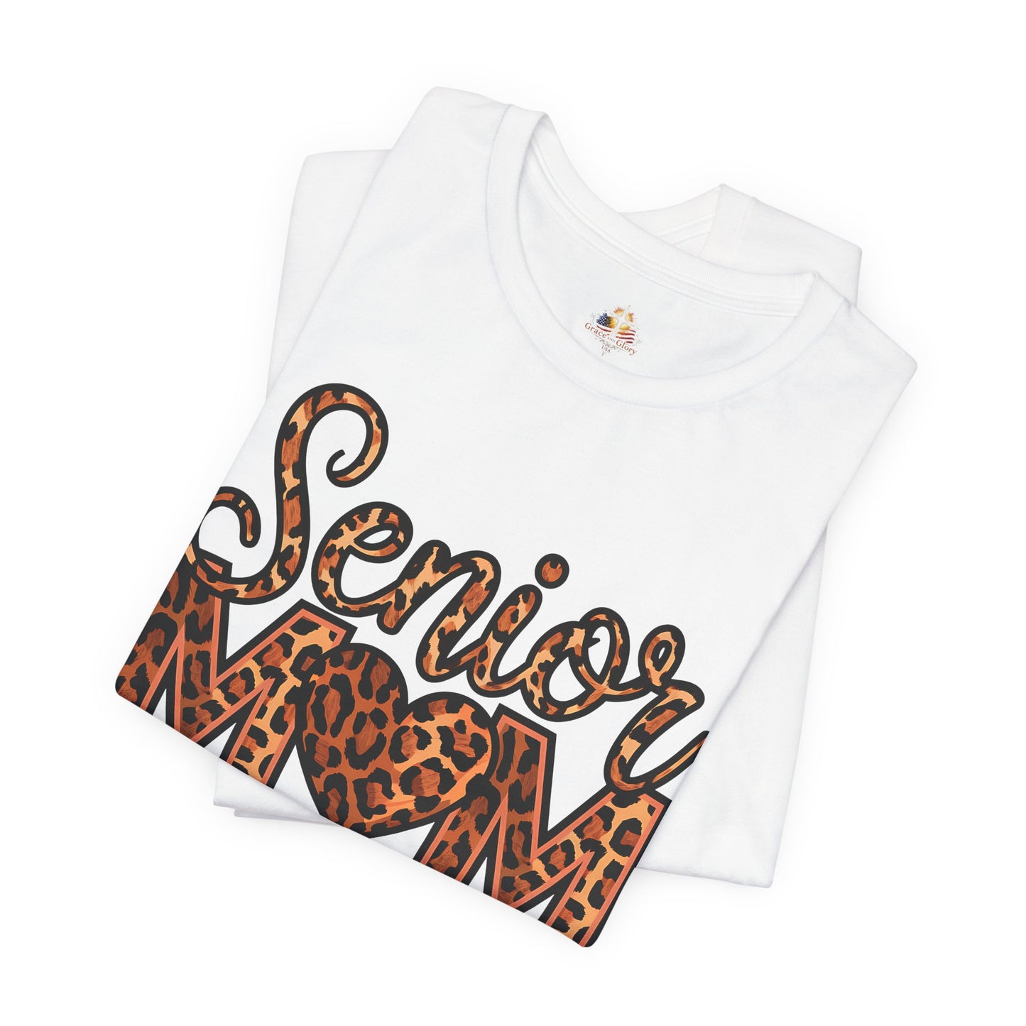 Leopard Print Senior Mom Tee - Class of 2025
