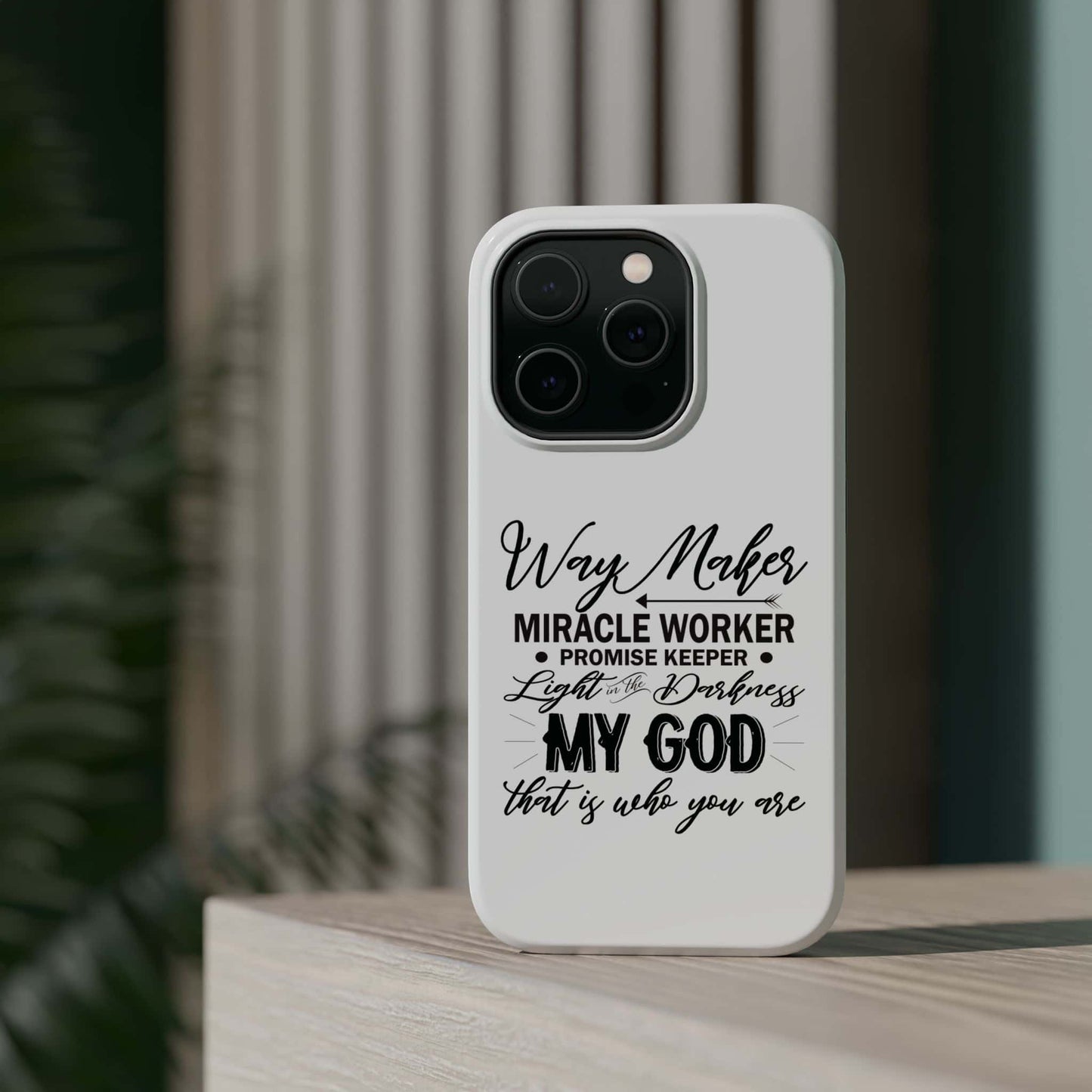 Promise Keeper, Way Maker | Magnetic Tough Cases | Motivational Bible 