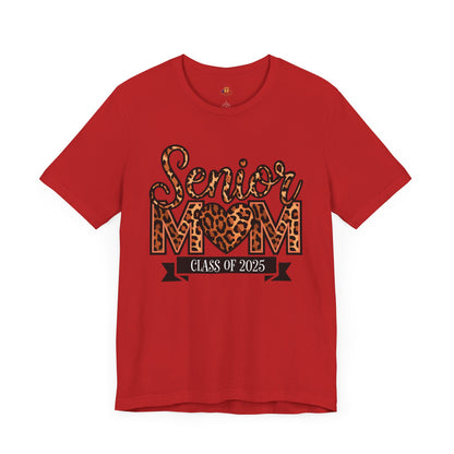 Leopard Print Senior Mom Tee - Class of 2025