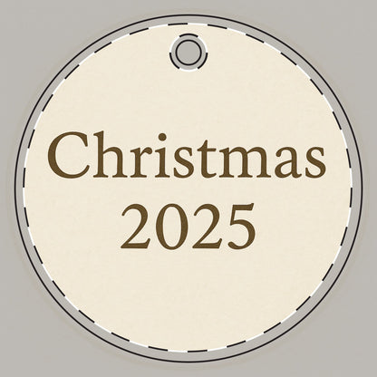 Christmas Ornament - Thoughtful and Fun Double-Sided Ceramic