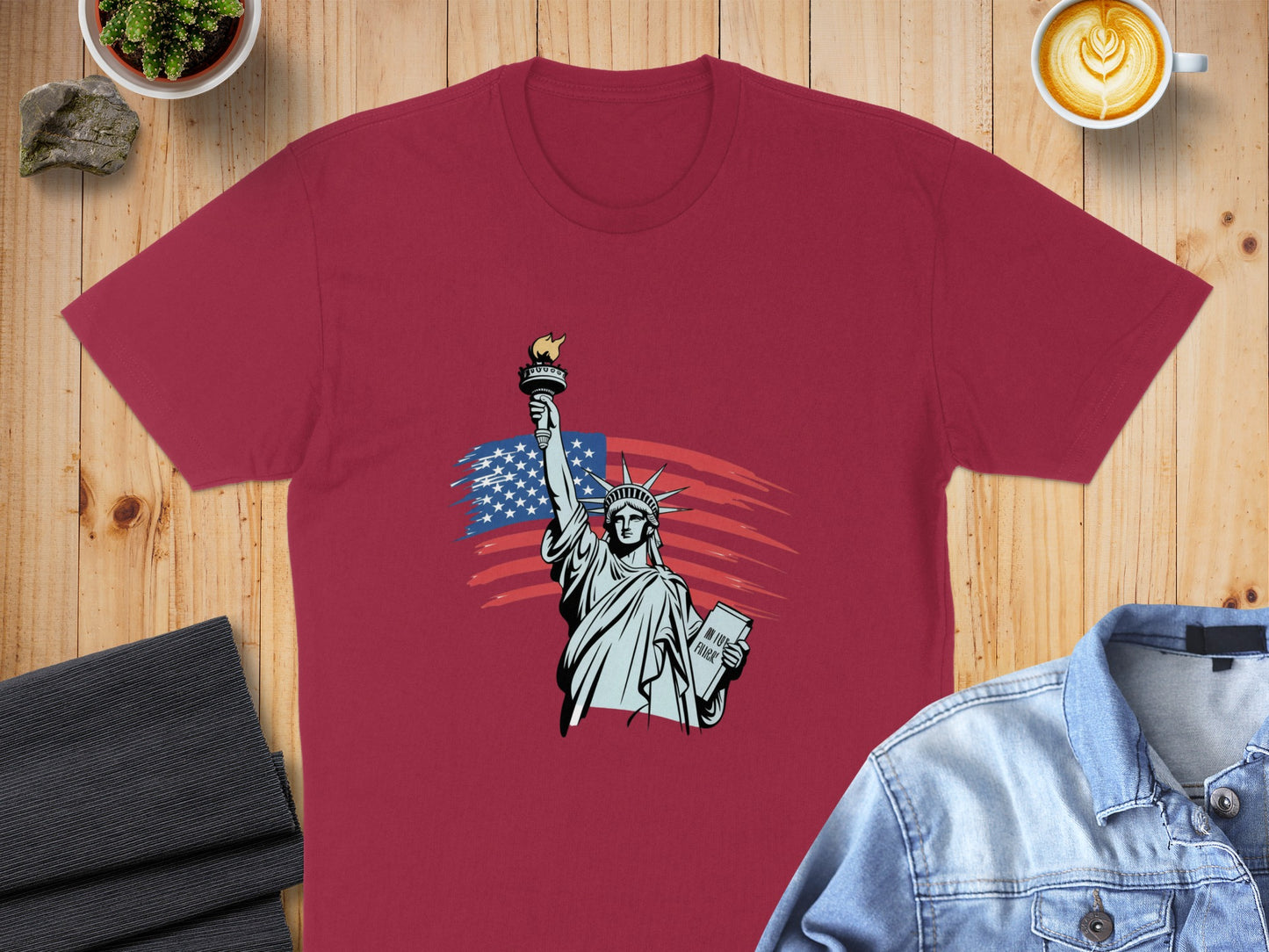 Patriotic Statue of Liberty Graphic Shirt product type