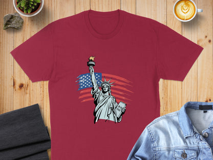 Patriotic Statue of Liberty Graphic Shirt product type