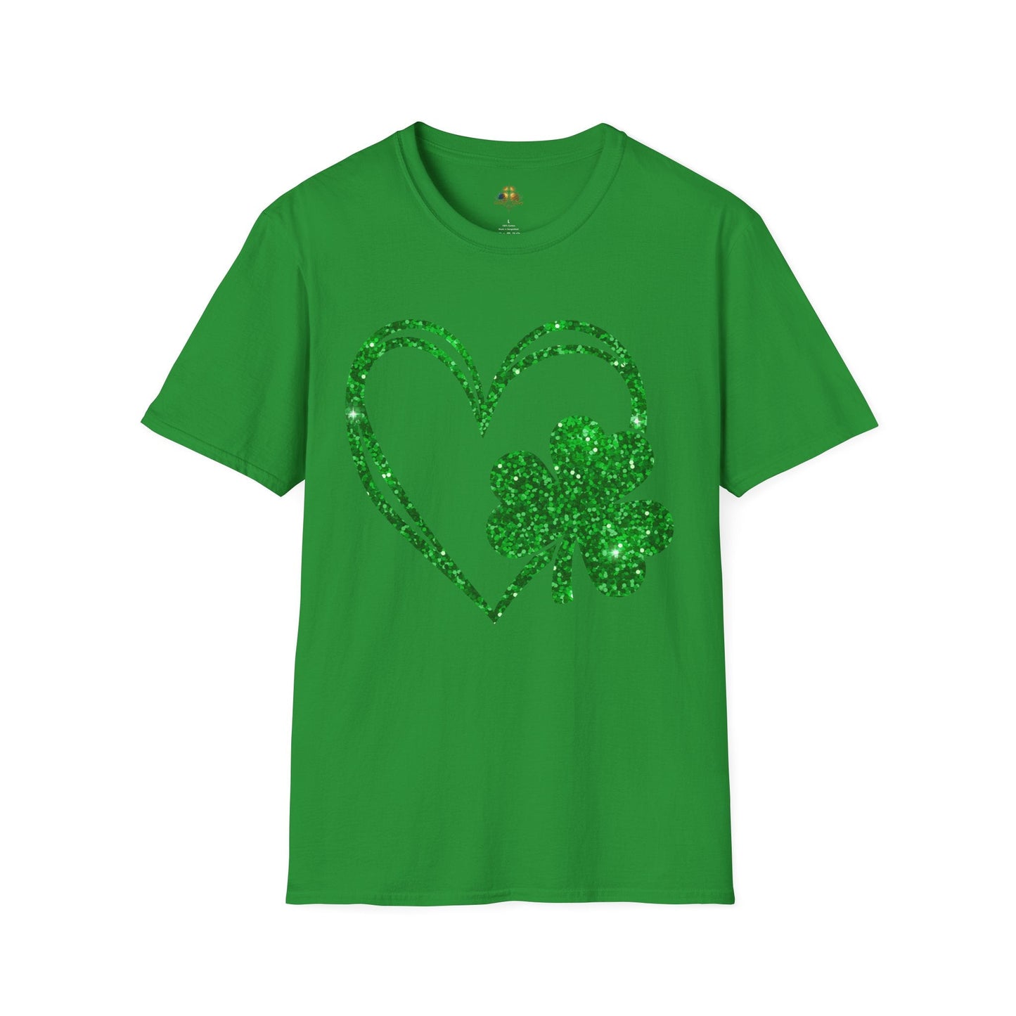 St. Patrick's Day | Shamrock Heart | Soft style T-Shirt