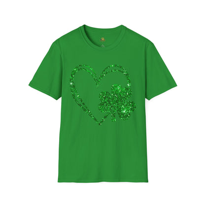 St. Patrick's Day | Shamrock Heart | Soft style T-Shirt