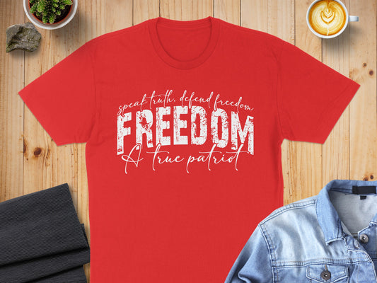 Bold Freedom Statement T-Shirt Patriotic Apparel product