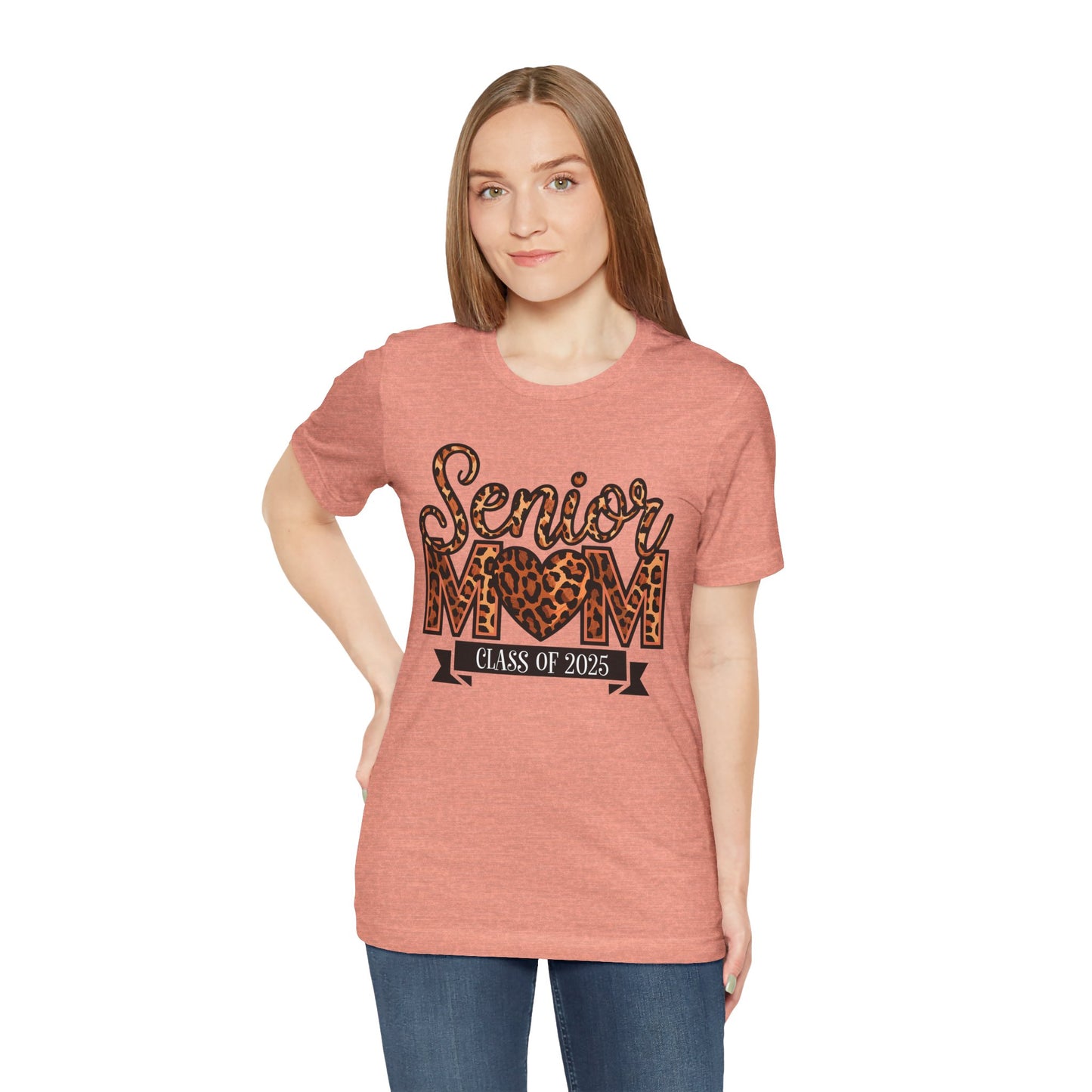 Leopard Print Senior Mom Tee - Class of 2025