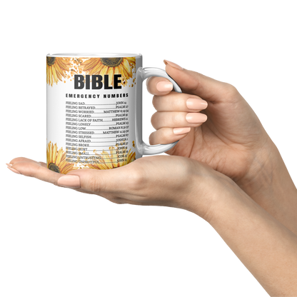Bible Emergency Numbers - 11oz Coffee Mug