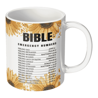 Bible Emergency Numbers - 11oz Coffee Mug