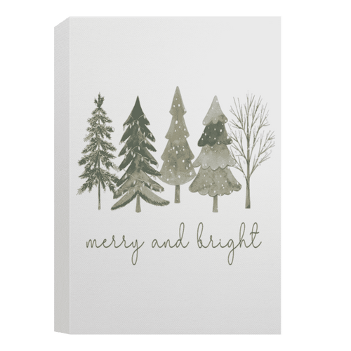 Merry and Bright|Deluxe Portrait Canvas 1.5in Frame