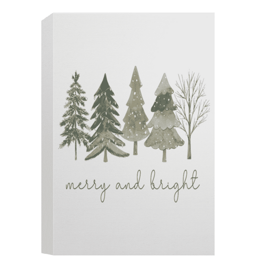Merry and Bright|Deluxe Portrait Canvas 1.5in Frame