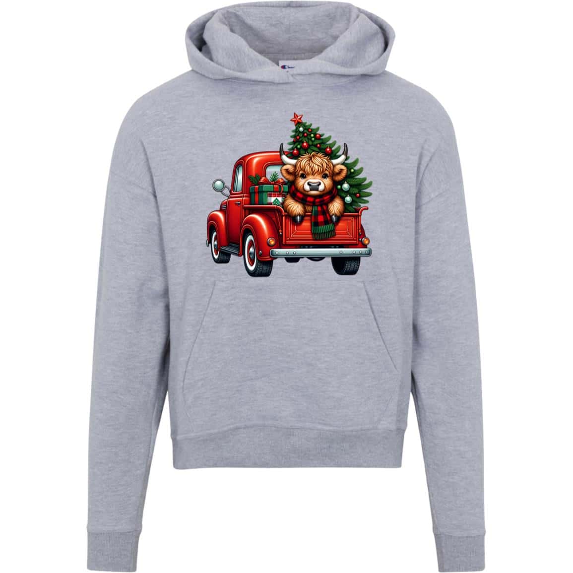 Vintage Truck | Cow | Christmas | Hoodie