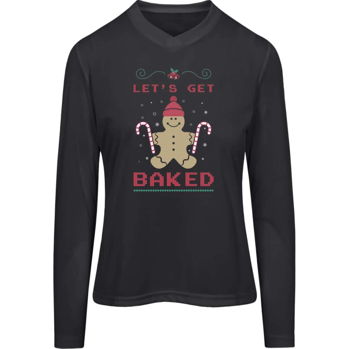 Let's Geet Baked | Christmas |Ladies LS Shirt