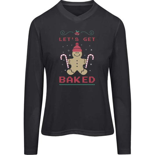 Let's Geet Baked | Christmas |Ladies LS Shirt