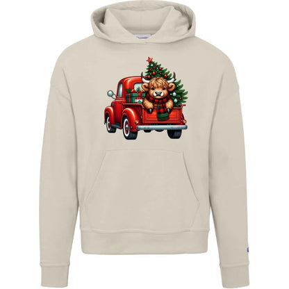 Vintage Truck | Cow | Christmas | Hoodie