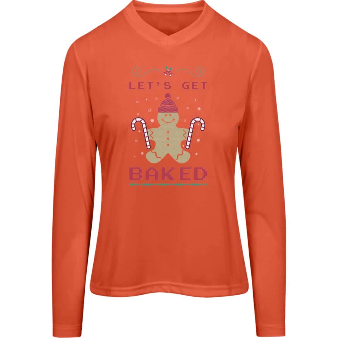 Let's Geet Baked | Christmas |Ladies LS Shirt