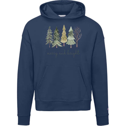 Merry and Bright | Christmas | S760 Champion Womens Powerblend Hoodie