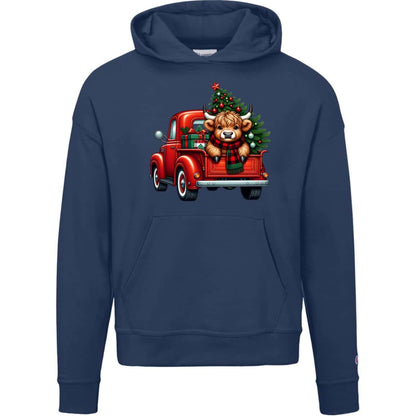 Vintage Truck | Cow | Christmas | Hoodie