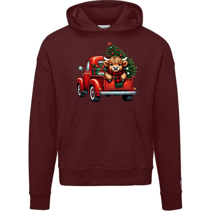 Vintage Truck | Cow | Christmas | Hoodie