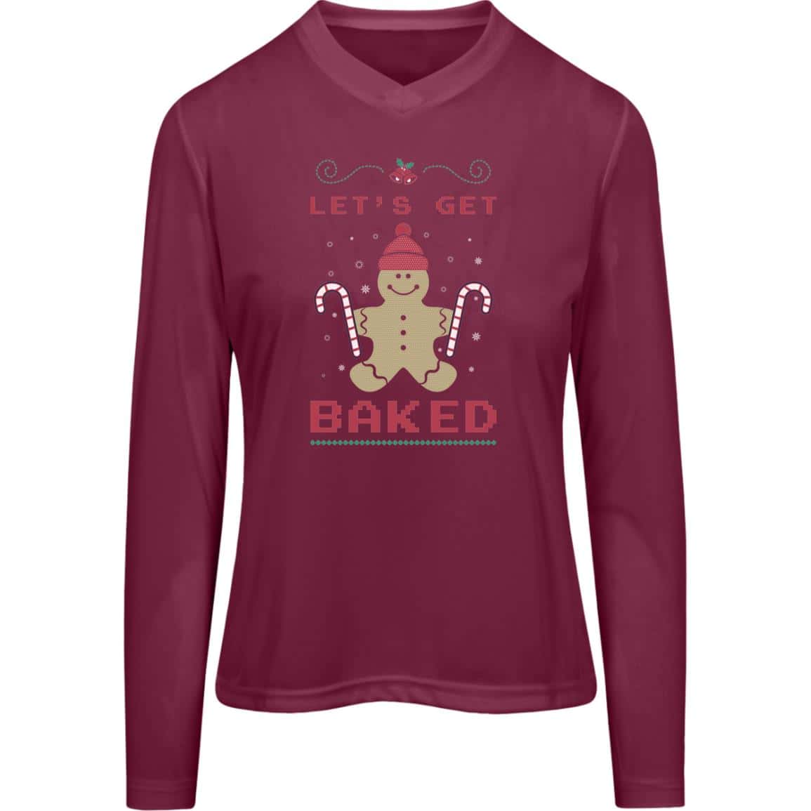 Let's Geet Baked | Christmas |Ladies LS Shirt