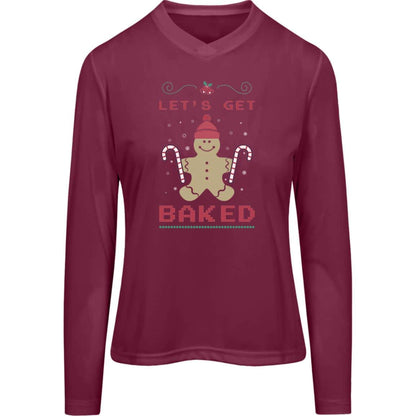 Let's Geet Baked | Christmas |Ladies LS Shirt