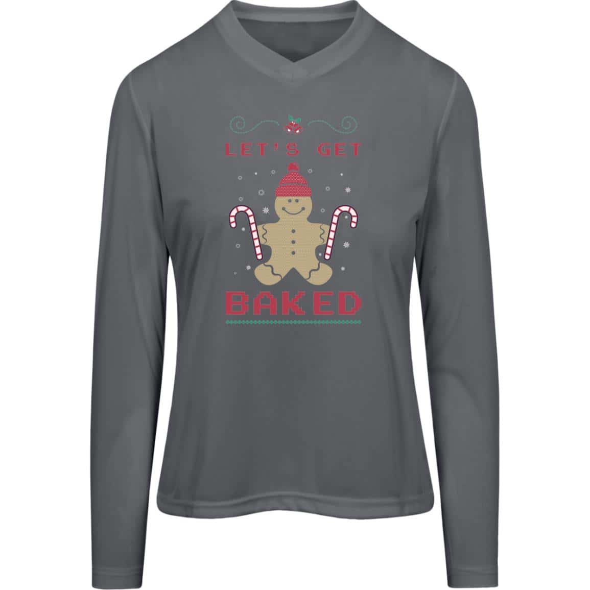 Let's Geet Baked | Christmas |Ladies LS Shirt