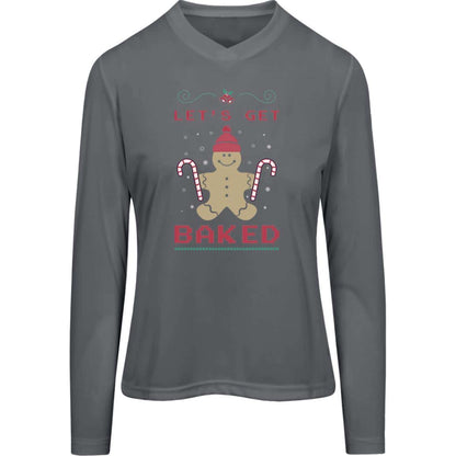 Let's Geet Baked | Christmas |Ladies LS Shirt