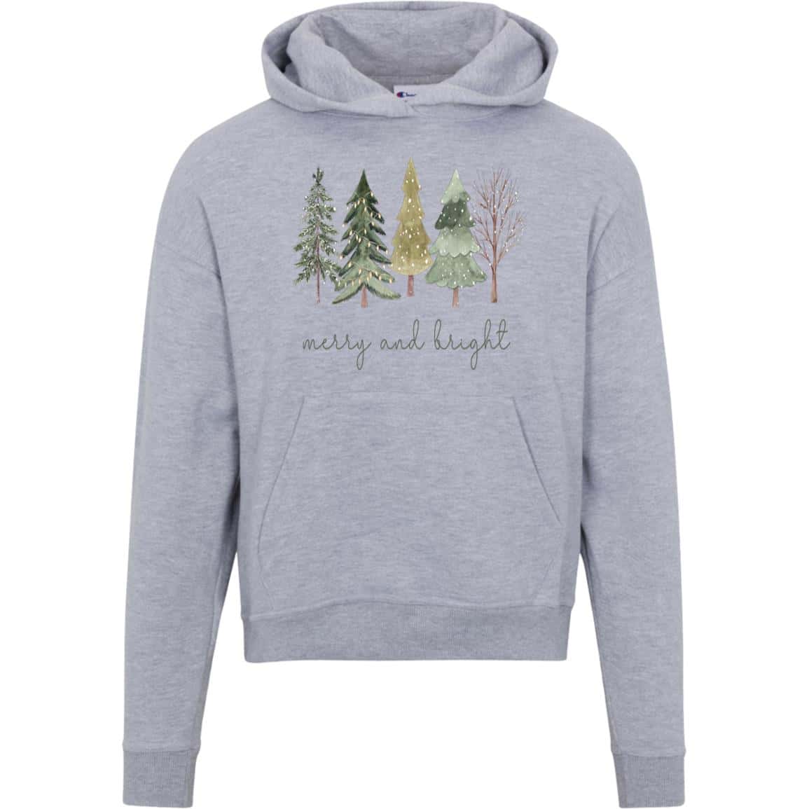 Merry and Bright | Christmas | S760 Champion Womens Powerblend Hoodie