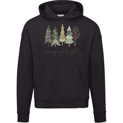 Merry and Bright | Christmas | S760 Champion Womens Powerblend Hoodie