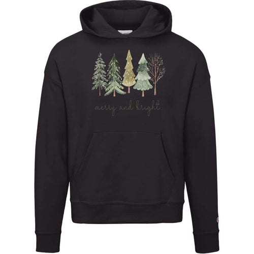 Merry and Bright | Christmas | S760 Champion Womens Powerblend Hoodie