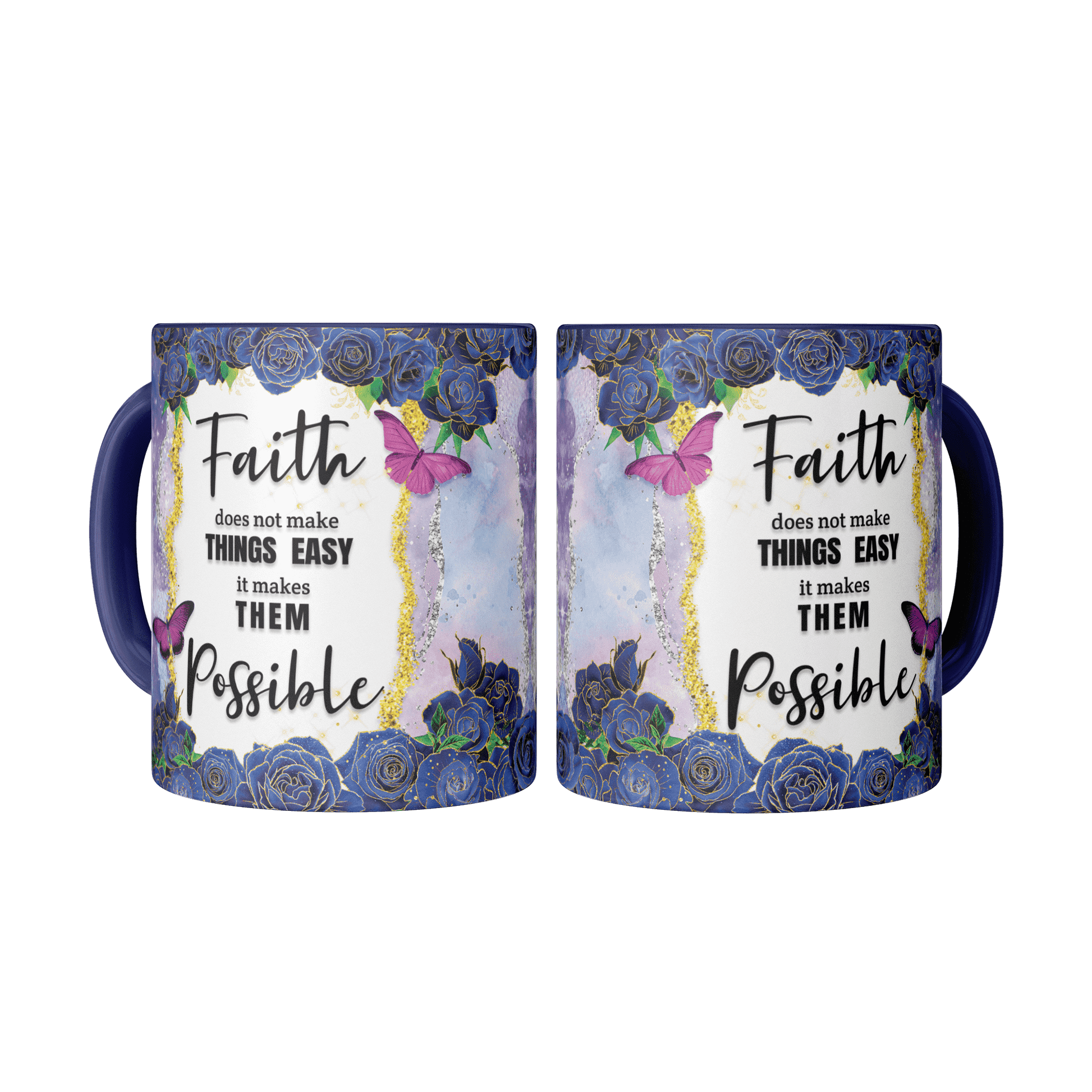 Faith does not make things easy - Coffee Mug 11oz