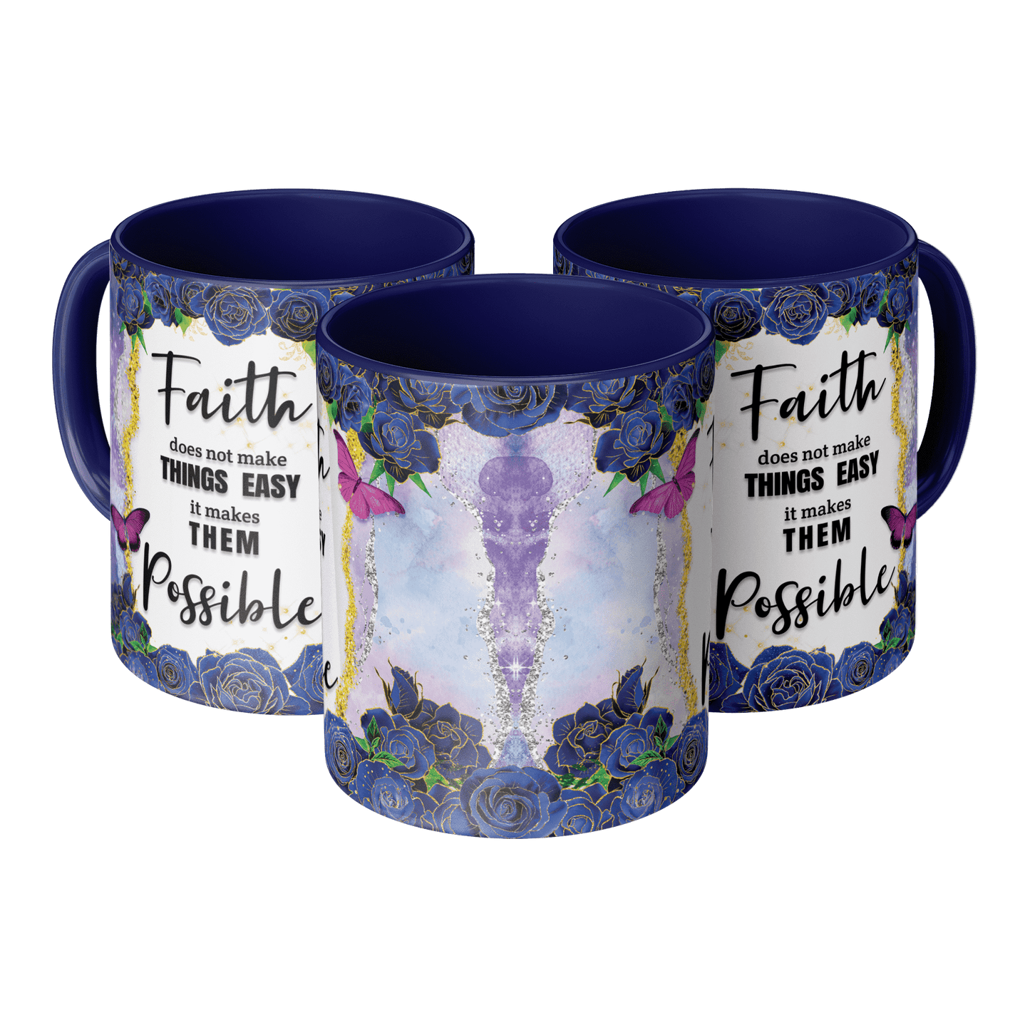 Faith does not make things easy - Coffee Mug 11oz